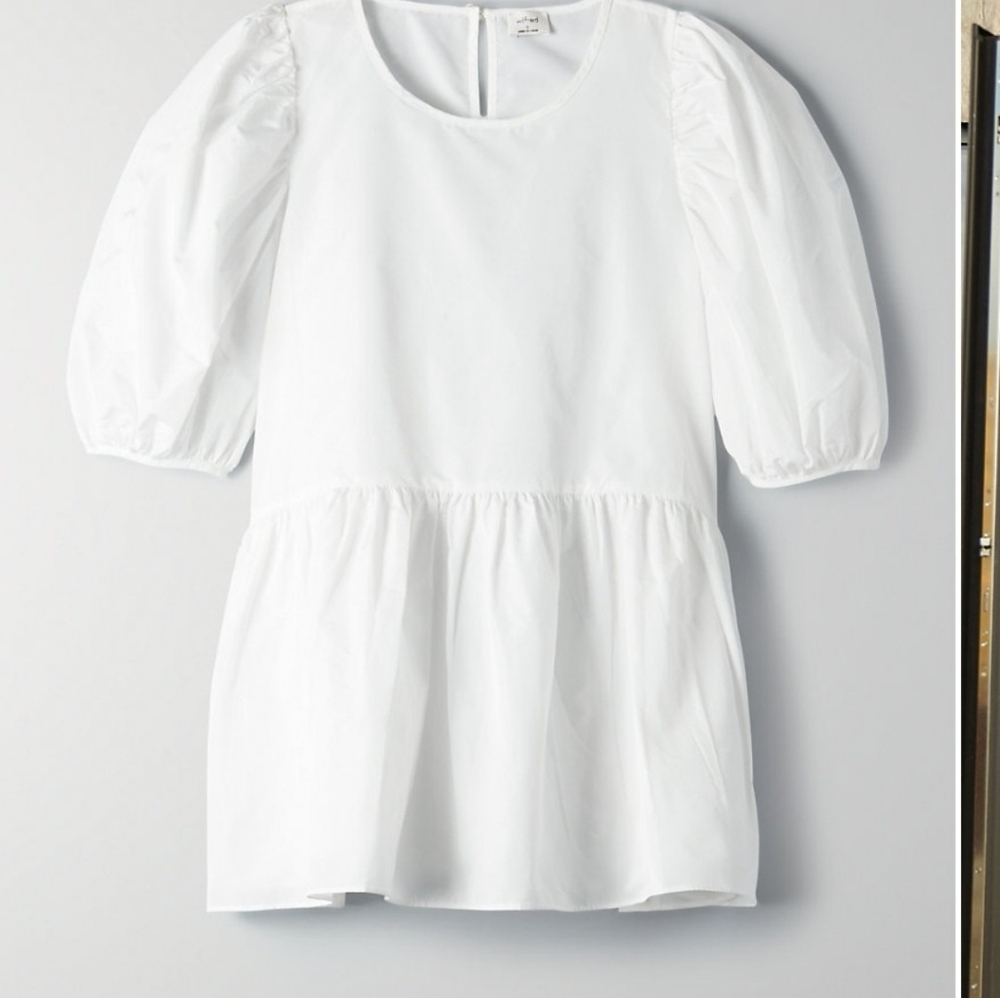 Wilfred Fantasy Taffeta babydoll blouse